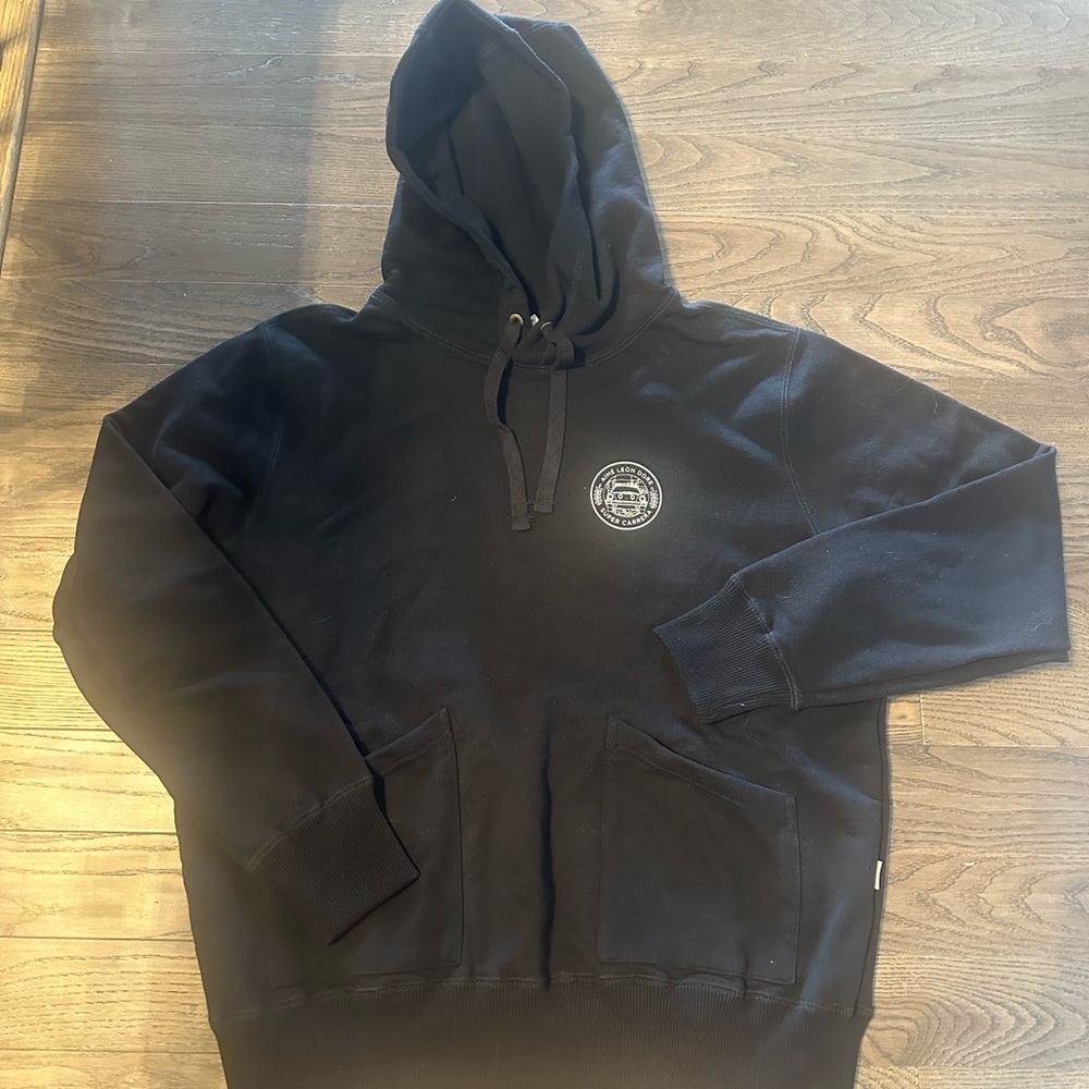 Aime Leon Dore Black Hoodie with White Logo